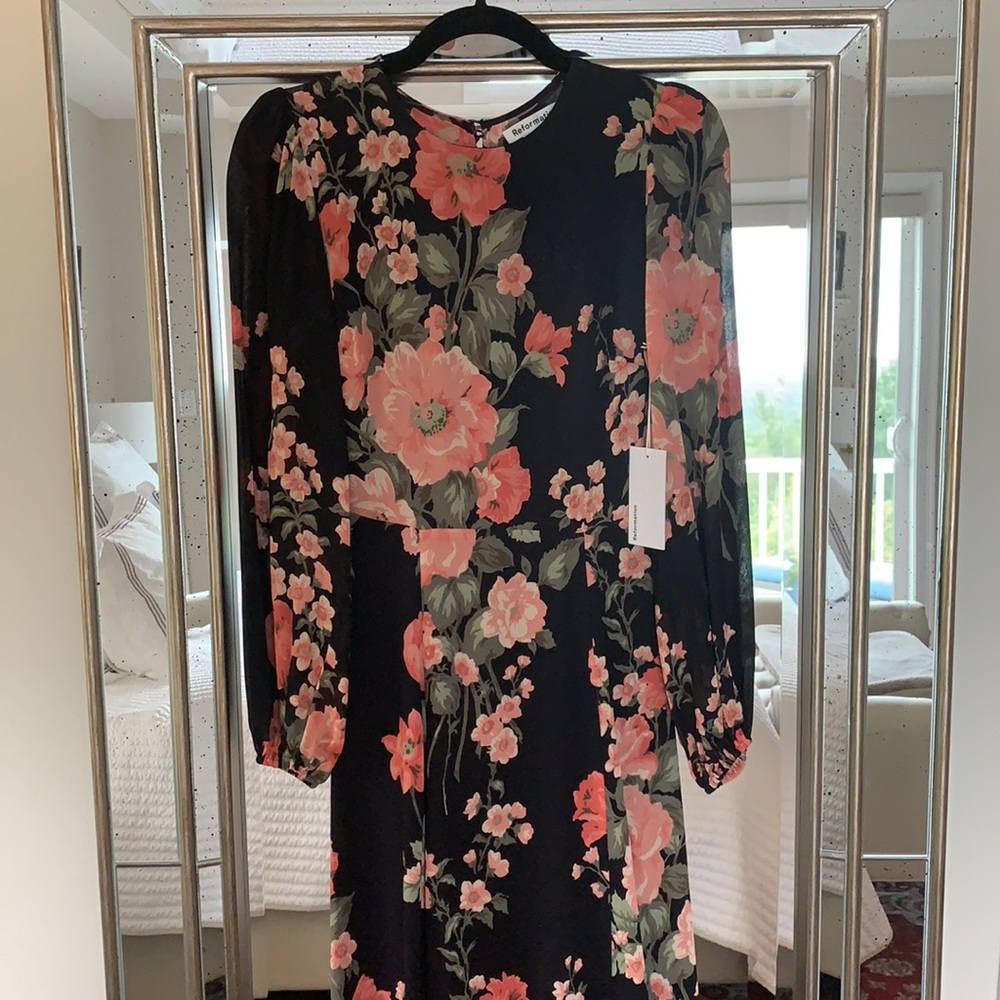 Reformation Luanne Floral Dress